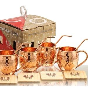 Copper Cure Moscow Mule Mug Set